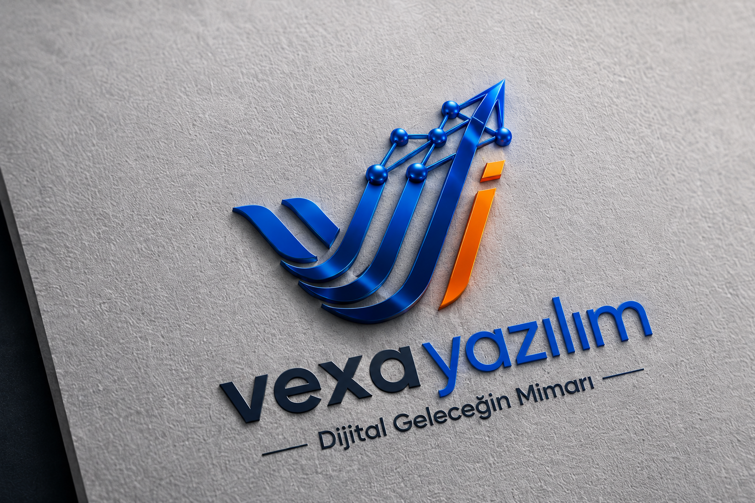 Vexa Yazılım 3D logo uygulaması